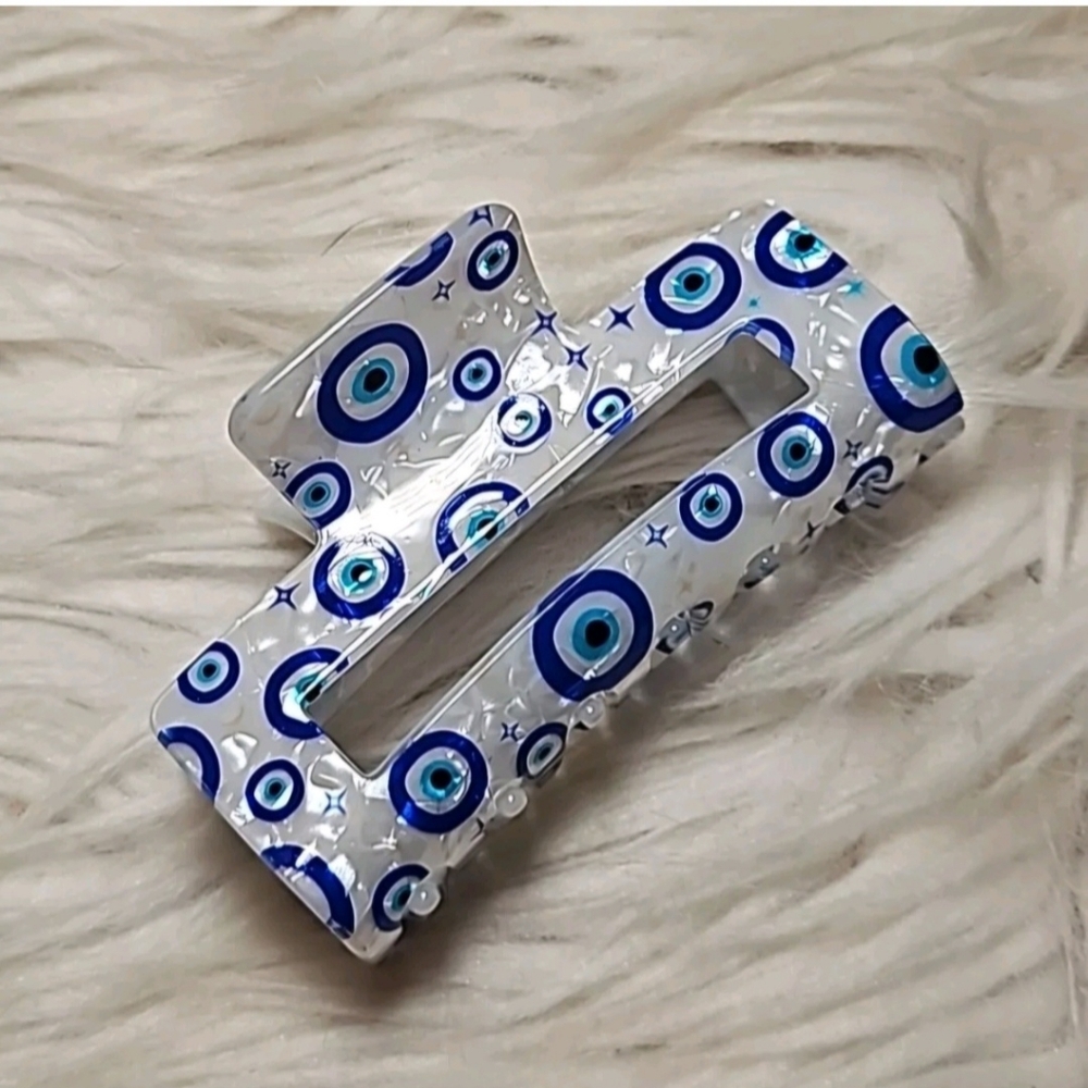 Evil Eye Celestial Hair Claw Clip - Mystic Aura Energy